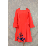 Rochie cu pictură florală, abstractă